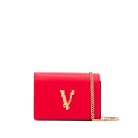 Versace Bolsa transversal Virtus mini - Vermelho