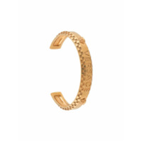 Versace Bracelete com logo gravado - Dourado