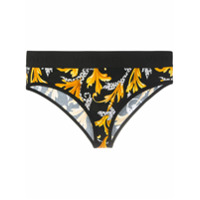 Versace Calcinha com estampa Acanthus - Preto