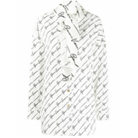 Versace Camisa Signature GV com estampa - Branco