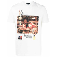Versace Camiseta com estampa de perfume - Branco