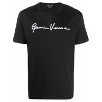 Versace Camiseta Signature GV com logo - Preto