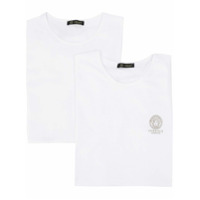 Versace Conjunto de 2 camisetas com logo - Branco