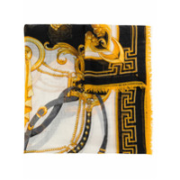 Versace Echarpe com estampa barroca - Preto