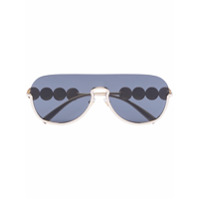 Versace Eyewear Óculos de sol aviador Medusa dourado - Metálico
