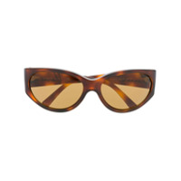 Versace Eyewear Óculos de sol com efeito tartaruga - Marrom