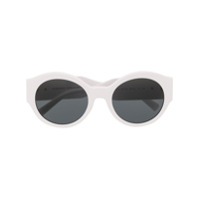 Versace Eyewear Óculos de sol oval - Branco