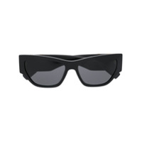 Versace Eyewear Óculos de sol oversized oval - Preto