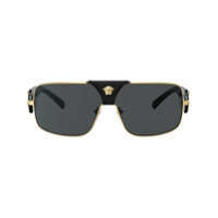 Versace Eyewear Óculos de sol retangular - Dourado