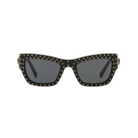 Versace Eyewear studded cat-eye sunglasses - Preto