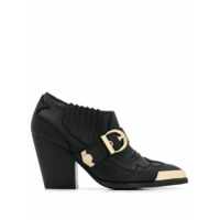 Versace Jeans Couture Ankle boot com aplicação metálica - Preto