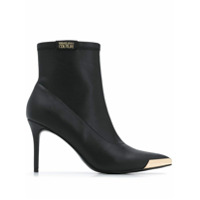 Versace Jeans Couture Ankle boot com aplicação metálica - Preto