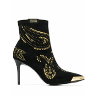 Versace Jeans Couture Ankle boot com tachas - Preto