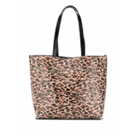 Versace Jeans Couture Bolsa tote com estampa de leopardo - Preto