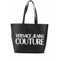 Versace Jeans Couture Bolsa tote com estampa de logo - Preto