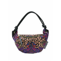 Versace Jeans Couture Bolsa tote com estampa leopardo paisley - Preto