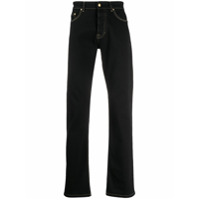 Versace Jeans Couture Calça jeans com detalhe de costura - Preto