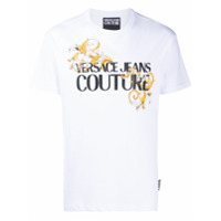 Versace Jeans Couture Camiseta com logo e estampa barroca - Branco