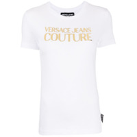 Versace Jeans Couture Camiseta com logo metálico - Branco