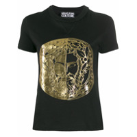 Versace Jeans Couture Camiseta com logo metálico - Preto