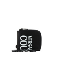 Versace Jeans Couture Carteira mini com estampa de logo - Preto