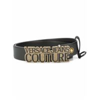 Versace Jeans Couture Cinto com logo na fivela - Preto