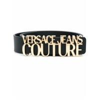 Versace Jeans Couture Cinto com logo na fivela - Preto