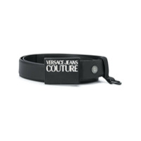 Versace Jeans Couture Cinto com placa de logo - Preto