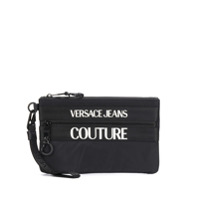Versace Jeans Couture Clutch com estampa de logo - Preto