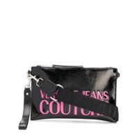 Versace Jeans Couture Clutch com logo gravado - Preto