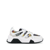 Versace Jeans Couture high top contrast panel sneakers - Branco