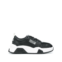 Versace Jeans Couture logo chunky sole sneakers - Preto