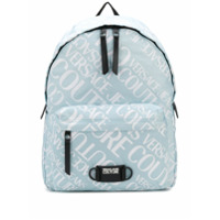 Versace Jeans Couture Mochila com estampa de logo - Azul
