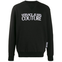 Versace Jeans Couture Moletom com logo bordado - Preto