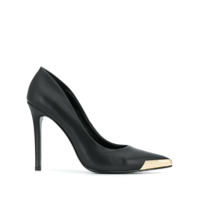 Versace Jeans Couture pointed toe leather pumps - Preto
