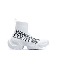 Versace Jeans Couture Tênis meia cano alto - Branco