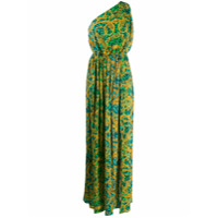 Versace Jeans Couture Vestido longo Leo com estampa de corrente - Verde