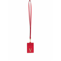 Versace Porta-cartões Virtus com alça - Vermelho
