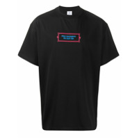 Vetements Camiseta decote careca com estampa de slogan - Preto