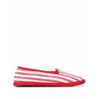 Vibi Venezia Espadrille slip-on listrado - Vermelho