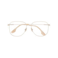 Victoria Beckham Armação de óculos aviador - Metálico