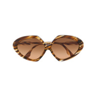 Victoria Beckham Eyewear Óculos de sol angular - Marrom