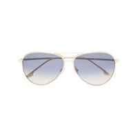 Victoria Beckham Óculos de sol aviador degradê - Dourado