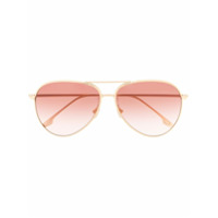 Victoria Beckham Óculos de sol aviador - Dourado