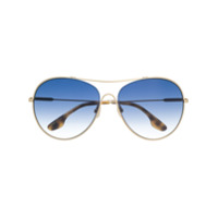 Victoria Beckham Óculos de sol redondo oversized - Dourado