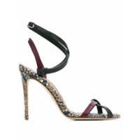 Victoria Beckham snake skin sandals - Verde