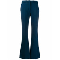 Victoria Victoria Beckham Calça flare cintura alta com fenda na barra - Azul