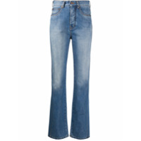 Victoria Victoria Beckham Calça jeans reta com lavagem estonada - Azul