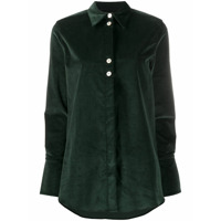Victoria Victoria Beckham Camisa com botões contrastantes - Verde