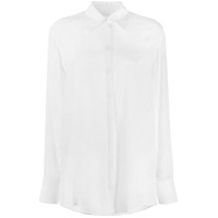 Victoria Victoria Beckham Camisa jacquard com logo - Branco